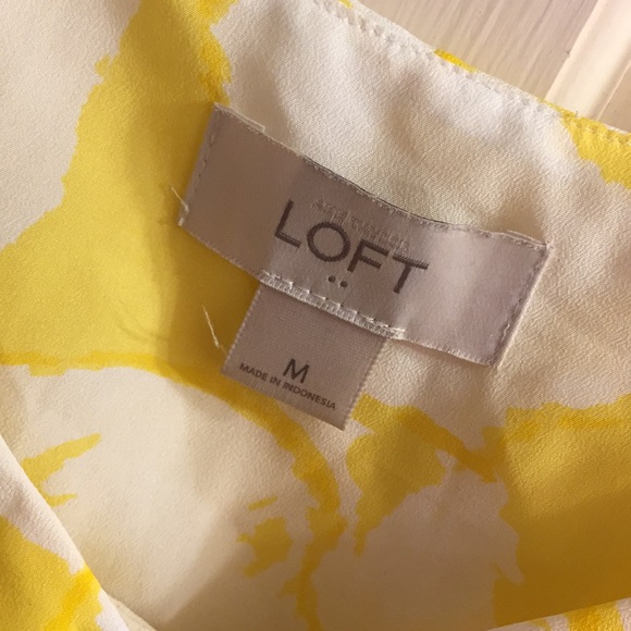 Summer yellow and white floral tank - Picture 3 of 3